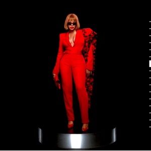 Beyonce Ivy Park Elegant Red Women's Jumpsuit - worn 1x